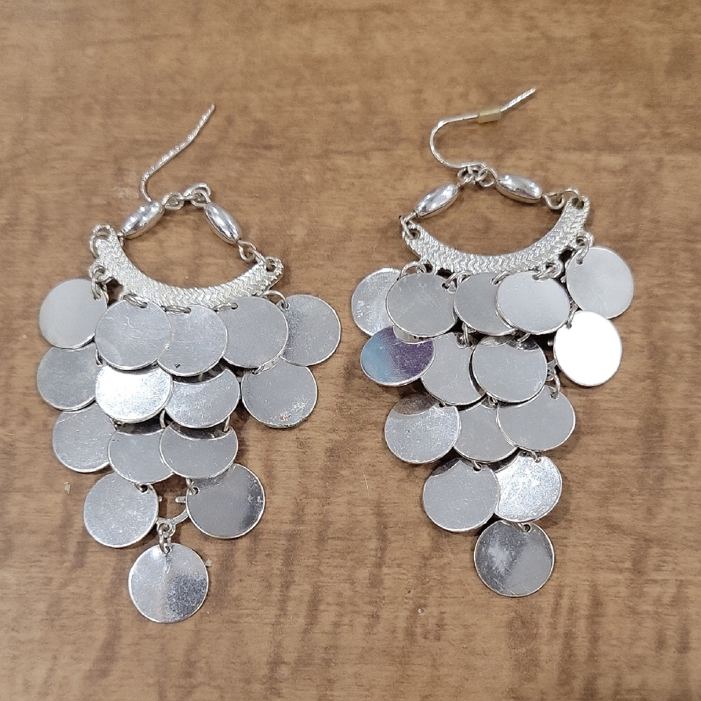 Silvertone Dangle Earrings